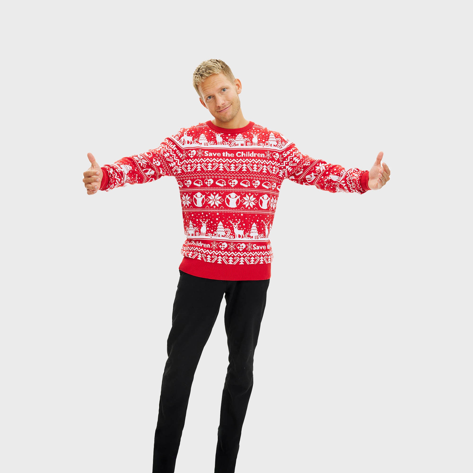 Red Barnet julesweater - Herre.
